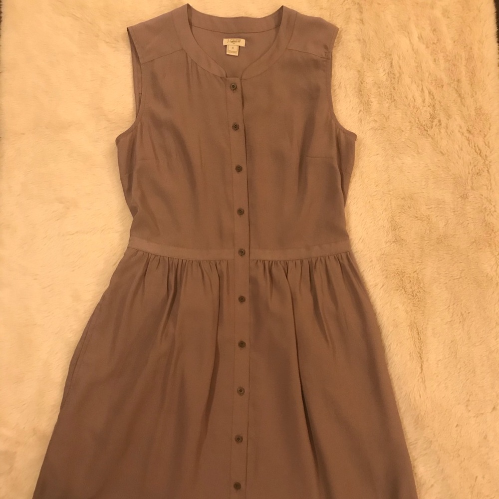 J.Crew size 4 button down silk dress